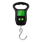 Portable Hand Held Digital Luggage Scale, 50kg/10g Hanging Scale with Hook and Measuring Tape – for Travel, Fish, and Parcels(Big Hook)