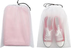 Vorspack Transparent Shoe Bags for Travel Large Clear Shoes Organizers Storage Pouch with Rope for Men and Women 13 Pack