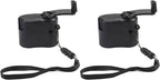 Manual Hand Crank USB for CHARGER Generator, Portable Power Bank for Mobile Phones and Digital Devices, Compact Dynamo Charging Kit for Travel, Camping, and Outdoor Survival (2-Pack)
