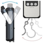 Klau Portable Rechargeable 60 kg / 120 lb Heavy Duty Hanging Scale Luggage Scales with Wide Handle Black for Home Farm Hunting Outdoor
