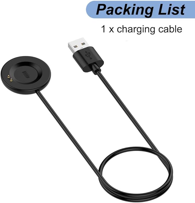 Charger for iTECH Fusion 2/3, Replacement USB Charging Cable Dock for iTech Fusion 2/3 Smart Watch (3.3ft/1m)