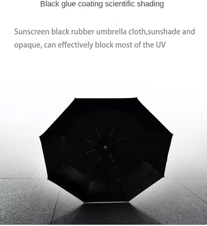 KCKEYS Artistic Natural Scenery Cartoon Floral Folding Umbrella, Double Layer Windproof, Travel Umbrellas for Rain, Anti Rain Sun Umbrellas (Lake Sky)