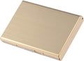 EASTNIGHTS RFID Credit Card Holder for Women and Men, Stainless Steel Credit Card Wallet for Holding Debit Card and ID Card (Gold)