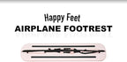 Airplane Travel Footrest, Portable, carryon Foot Rest Offers Economy Class Comfort for Legs and feet. Height Adjustable. Helps Prevent Leg Cramps, Swelling and Back Problems on Long Flights.