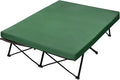 CYMULA Camping Cot Mattress 2in Memory Foam Sleeping Pad,Soft Warm Non-Slip Camping Mattress Topper with Retaining for Adults,Portable Roll up Pad for Travel（only Mattress）