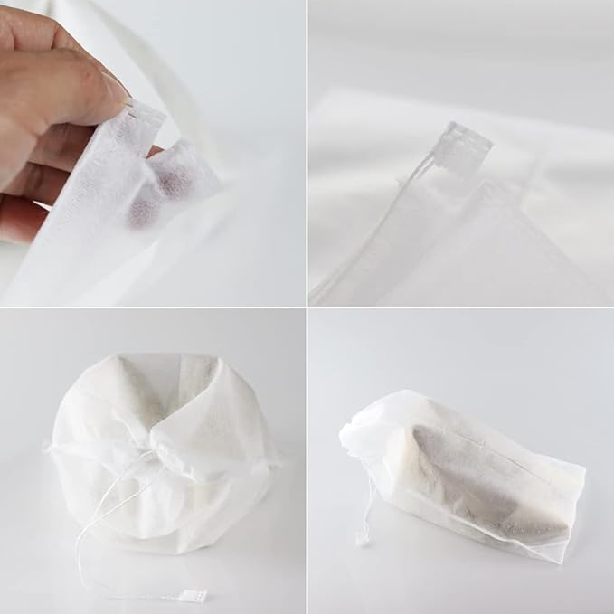 10Pcs Travel Shoe Storage Bags Non-woven Fabric Packing Dust Cover Pouch Portable Breathable with Drawstring (Large)