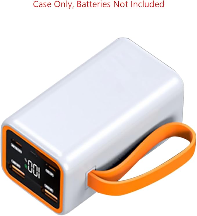 4 Slot Power Bank Fit for 4x21700 Lithium Battery, DIY Plastic Case Battery Charger Box Case