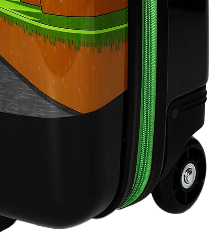Bioworld Minecraft Cliffside Creepers Youth 18" 2-Wheeled Hardside Luggage