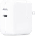 Apple 35W Dual USB-C Port Power Adapter: Fast and Convenient Charging, Type C Wall Charger