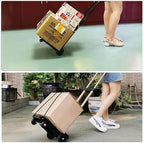 Foldable Heavy Duty Hand Truck & Luggage Cart Versatile Trolley for Shopping Travel Camping s & Garden Use Backpack Design for Easy Mobility