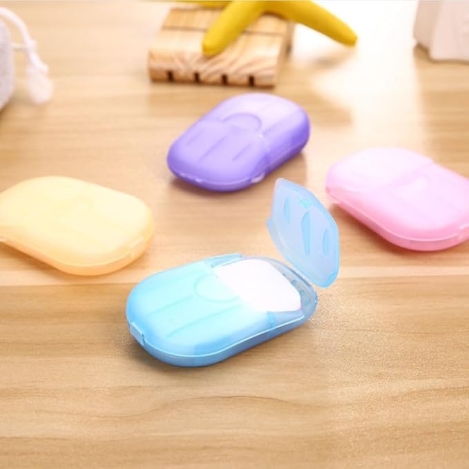 500 Sheets Colorful Disposable Soap Paper 5 Boxes Hand Cleaner Fragrance Mini Color Soap Paper for school Indoor,Outdoor,Travel,Camping Hiking,Foot and Hand Care,Soaps Sheet,Personal Care