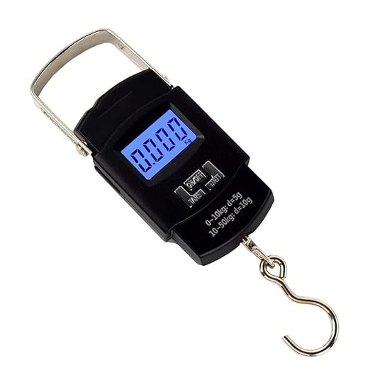 Portable Luggage Scale, Portable 50KG/110lb Hanging Hook Scale Electronic Digital Scale for Fishing Travel Luggage Suitcase Weight Scale