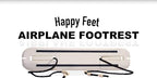 Airplane Travel Footrest, Portable, carryon Foot Rest Offers Economy Class Comfort for Legs and feet. Height Adjustable. Helps Prevent Leg Cramps, Swelling and Back Problems on Long Flights.
