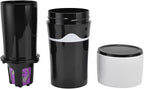 Portable Drip Coffee Maker Travelling Drip Coffee Machine K Cup Coffee Machine Capsules Drip Coffee Machine Portable Coffee Maker for Travel Camping(Black and white)