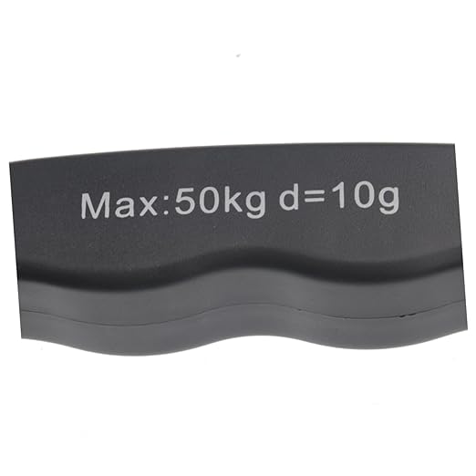 50kg Handheld LCD Digital Luggage Scale Hook Blue Backlight Accurate Weighing Scale for Travel Black Design Multiple Weight Units Lb