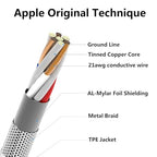 4Pack Original Apple MFi Certified Charger Lightning to USB Charging Cable Cord Compatible iPhone 14/13/12/11 Pro/11/XS MAX/XR/8/7/6s Plus,iPad Pro/Air/Mini,iPod Touch (3.3ft)