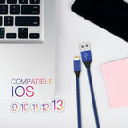 iPhone Charger [Apple MFi Certified] Lightning Cable 6PACK-3/3/6/6/6/10 FT Nylon Braided iPhone Charger Cord High Speed Cord for iPhone 14/13/12/11 Pro Max/XS MAX/XR/XS/X/8/7/Plus/6S/6/iPad