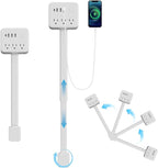 Electrical Outlet Extender Features USB-A,USB-C,2 AC Outlets,Wall Power Socket Expander Stick,Extendable Rotating Electric Outlet Plug Adapter Nightstands,Sofa,Desks and More Hard to Reach Space (A01)