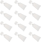 12pcs 30ml Refillable Cosmetic Squeeze Tubes Matte Flip Cap Bottles for Travel Lotion Sample Containers Portable Makeup Dispensers