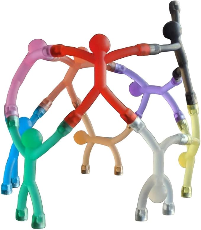 MAGMEN Airplane & Road Trip Toy 10-Pack Opaque Colors - Quiet Travel Activities for Kids - Sensory Magnetic Fidget Toys for Car, Airplane, & Restaurants - STEM Building Figures8 | Screen-Free Fun
