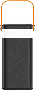 Power Bank - 120W Solar Charging Battery Pack, 50000mAh Outdoor Backup Charger with Built in Cables Port Output High Capacity Storage, Lighting Support Function, Ideal for Camping