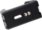 Aluminum Power Bank Holder, Power Bank Mount Clamp for Portable Power Banks with Width Range from 50mm to 75mm, with 1/4 Screw Hole, Cold Shoe Mount