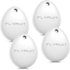 Air Tracker Tags-4 Pack for Apple Find My (iOS Only), Official MFi Certified, Mini Bluetooth Key Finder Locator with Sound, Smart Luggage Tracker for iPhone, Suitcases, Backpack, Wallet, Bike