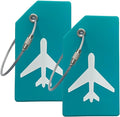 Silicone Luggage Tag with Name ID Card Perfect to Quickly Spot Luggage Suitcase