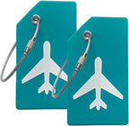Silicone Luggage Tag with Name ID Card Perfect to Quickly Spot Luggage Suitcase
