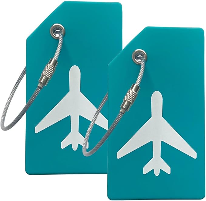 Silicone Luggage Tag with Name ID Card Perfect to Quickly Spot Luggage Suitcase