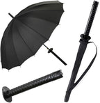Samurai Umbrella Creative Semi-Automatic Katana,Gifts For Cosplay Decoration. Windproof Outdoor Umbrella.Sun Protection Umbrella Black.