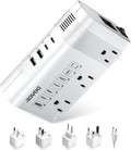 DOACE 350W Voltage Converter US to Europe - 220V to 110V Converter for European Travel, Power Adapter Combo with PD Chargers for Hair Straightener Shaver Toothbrush CPAP Laptop Camera Phone
