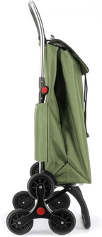 Rolser I-Max MF 6 Wheel Stair Climber Foldable Shopping Trolley - Kaki