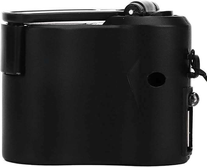 Hand Crank USB Phone Charger for Outdoor Activities - Portable Emergency Manual Charger (Black)