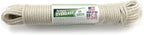 EVERLAST Cotton Clothesline (100 Feet, 1/4-inch Diameter) | Premium #8 Reinforced Core Rope for Hanging & Drying Laundry | Abrasion Resistant | Made in USA