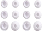 Replacement Silicone Eartips Earbuds Tips Set for Samsung Galaxy Buds 3 Pro Accessories Headphones Ear Tips,6 Pairs (3 Sizes S/M/L) (White)