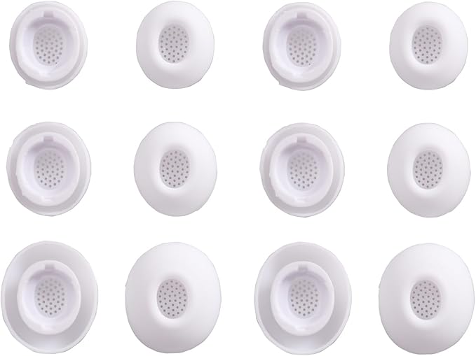 Replacement Silicone Eartips Earbuds Tips Set for Samsung Galaxy Buds 3 Pro Accessories Headphones Ear Tips,6 Pairs (3 Sizes S/M/L) (White)