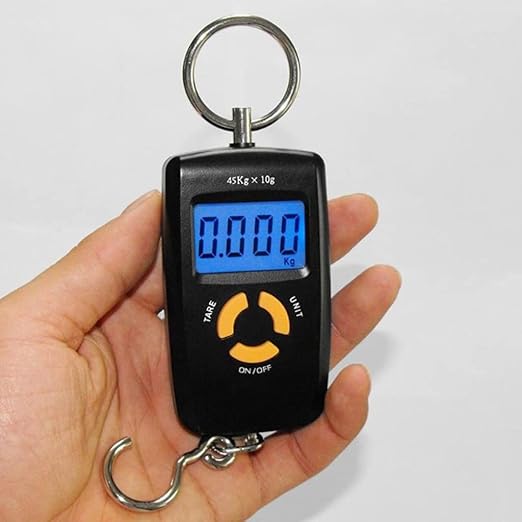 Mini Hand Held Hanging Scale LCD Digital Fishing Pocket Suitcase Hook Weight Luggage Scale
