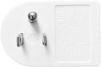 oviitech 3 Pack Grounded Outlet Wall Tap Adapter with On/Off Power Switch，Single Outlet with Switch in White