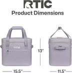 RTIC Ultra-Tough Soft Cooler 30 Can, Insulated Bag Portable Ice Chest Box for Lunch, Beach, Drink, Beverage, Travel, Camping, Picnic, Car, Trips, Floating Cooler Leak-Proof with Zipper