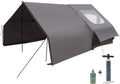 Inflatable Camping Tent with Electric Air Pump - 420D Heavy Duty Oxford - 5 Min Auto-Inflation - Panoramic Stargazing Skylight - 4 Season Luxury Glamping Cabin, 4-10 Person Multiple Sizes