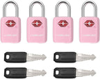 SURE LOCK Mini TSA Approved Keyed Luggage Lock – One Key Opens All, Fits Tight Zipper Gaps & Small Pull Holes, Compact Travel Lock for Suitcases, Backpacks & Handbags