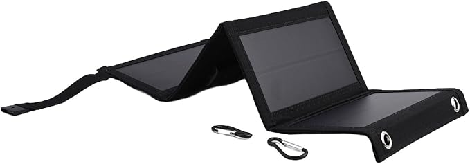 10W Foldable Solar Panel Charger Sustainable Mobile Device Power Bank for Outdoor Use with USB Output