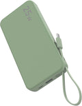 NOBIS Portable Charger 10000mAh 25W Power Bank Fast Charging Battery Pack with Built-in Type-C Cable, USB-C in/Out, USB-A Output with LED Display for Phone 17 S25