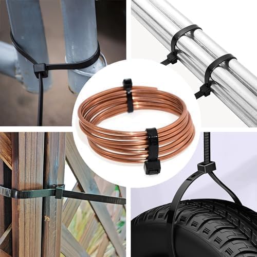 120lb White Zip Ties Heavy Duty 15 Inch 100pcs, Large CLear Cable Tie Actual 15.7 In, Thick Heat Resistant Zipties, Big Wide Wire Ties, Industrial Tie Wraps for Outdoor Use