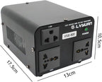 Cantonape Voltage Transformer Converter 800 Watt Step Up/Down Convert from 110-120 Volt to 220-240 Volt and from 220-240 Volt to 110-120 Volt with 1 US Outlets, 2 Universal Outlets