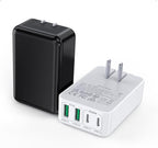 40W USB C Flat Charger Block, 2-Pack Fast Charge Cube Powered Multi-Port Wall Plug Power Adapter Type C Brick for iPhone 17/16/16 Pro 15/15 Pro Max/14/14 Pro Max/13/13 Pro Max, Motorola, Huawei