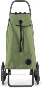 Rolser I-Max MF 6 Wheel Stair Climber Foldable Shopping Trolley - Kaki