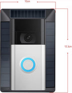 Solar Charger Compatible with Ring Video Doorbell (2020 Release), Micro USB Port Only, Not for USB-C or 2-Prong Ports, Waterproof Solar Panel for Continuous Power(2nd Gen-2020 Release)