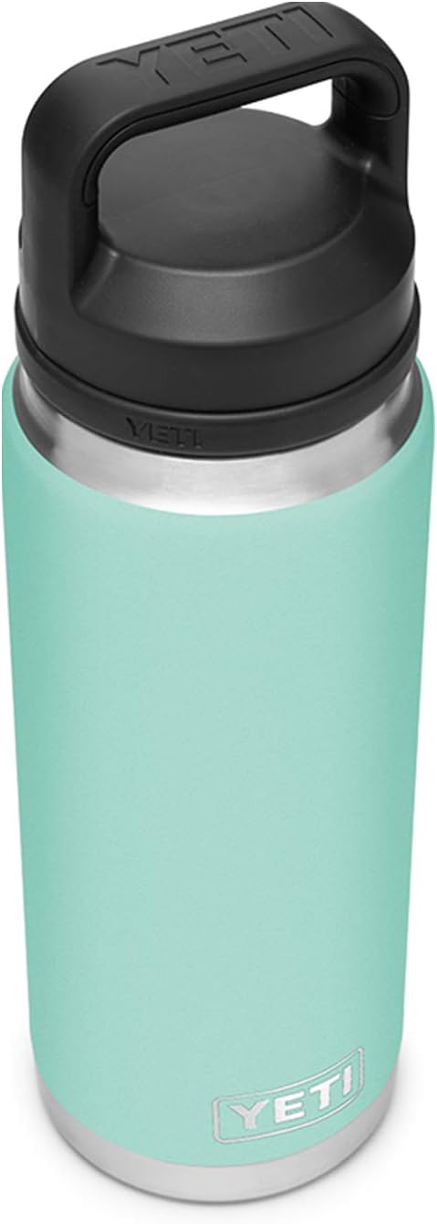 YETI Rambler 26 oz Bottle, Vacuum Insulated, Stainless Steel with Chug Cap, Seafoam